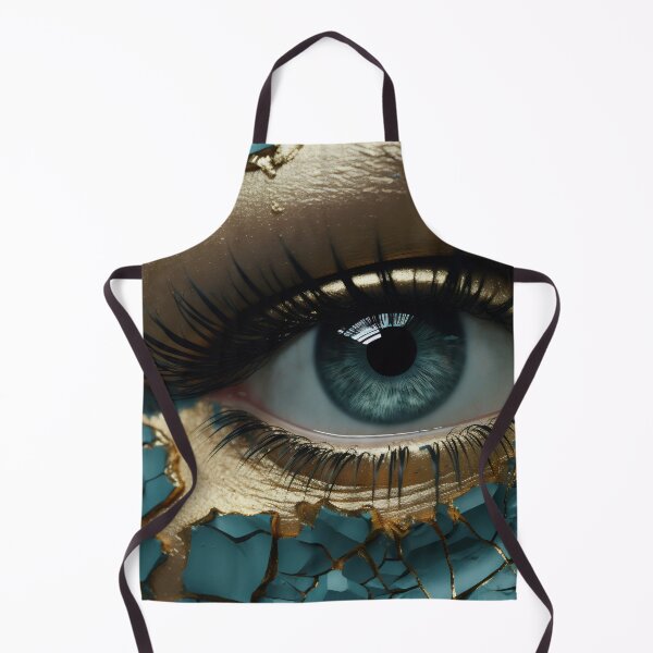 Item preview, Luxurious Vision: Woman's Eye with Gold Leaf Accents designed and sold by anytka.