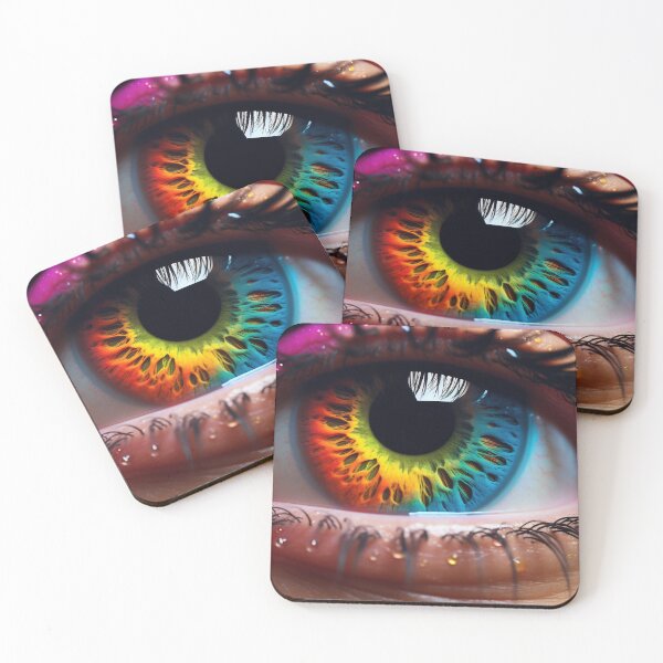 Item preview, Crop of female eye with colorful make up. Beautiful fashion model with creative art makeup. Abstract colorful splash make-up designed and sold by anytka.