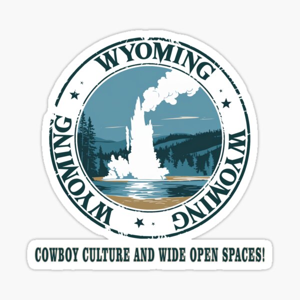 Item preview, Wyoming postal seal design designed and sold by Island Gift Lounge.