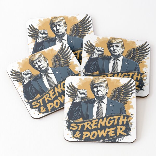 Item preview, Trump Coin "Strength & Power" Eagle Tee designed and sold by TrendVoyager.