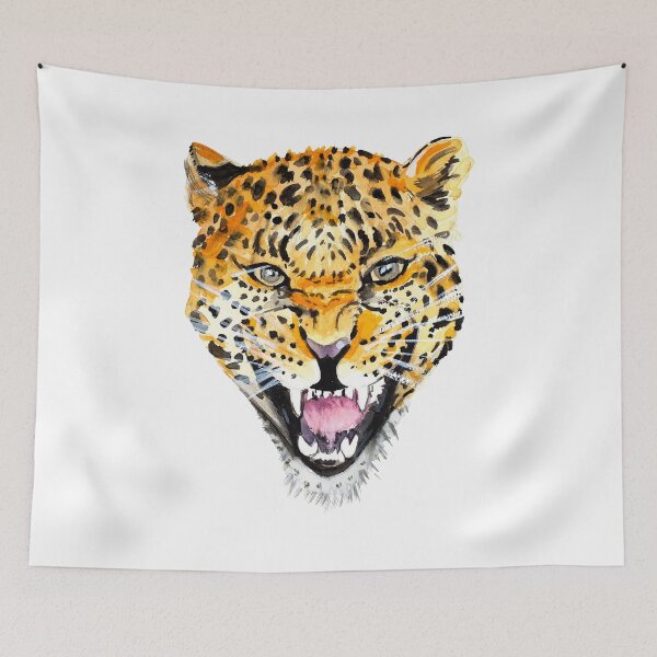 Item preview, Head leopard watercolor designed and sold by LiliyaSavelieva.
