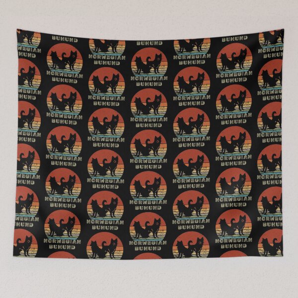 Item preview, Norwegian Buhund Dog Vintage  designed and sold by Red-forever.