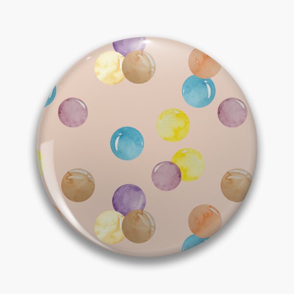 Item preview, Pattern of multi-colored bubble balls designed and sold by Natallia Leanovich.