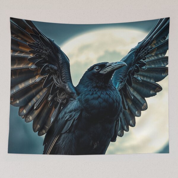 Item preview, Celtic Raven and Moon designed and sold by Skye Ryan-Evans.