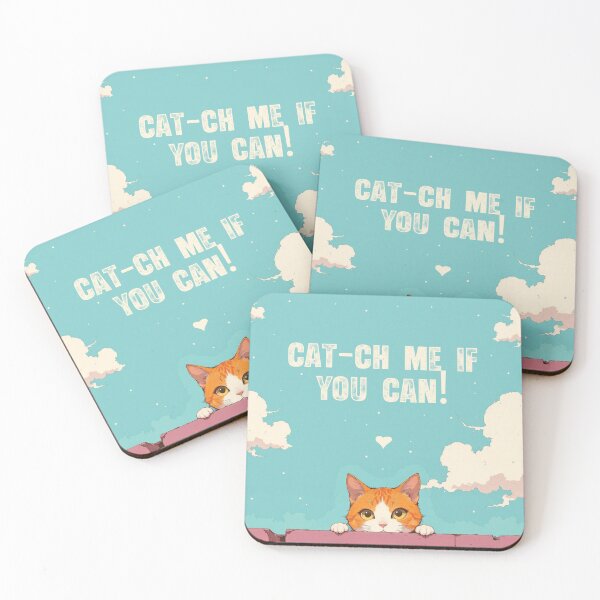 Item preview, Cat-ch Me If You Can - Cute Orange Cat Poster for Animal Lovers designed and sold by define design.