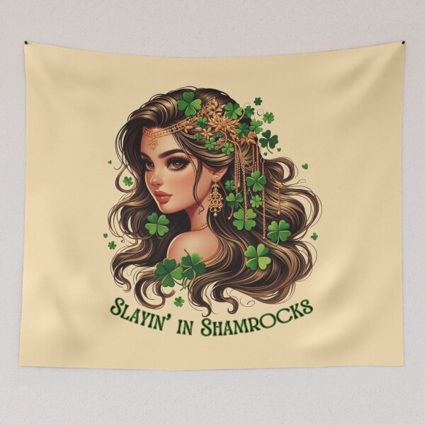 Item preview, Slayin' in Shamrocks designed and sold by LyssasMindArt.