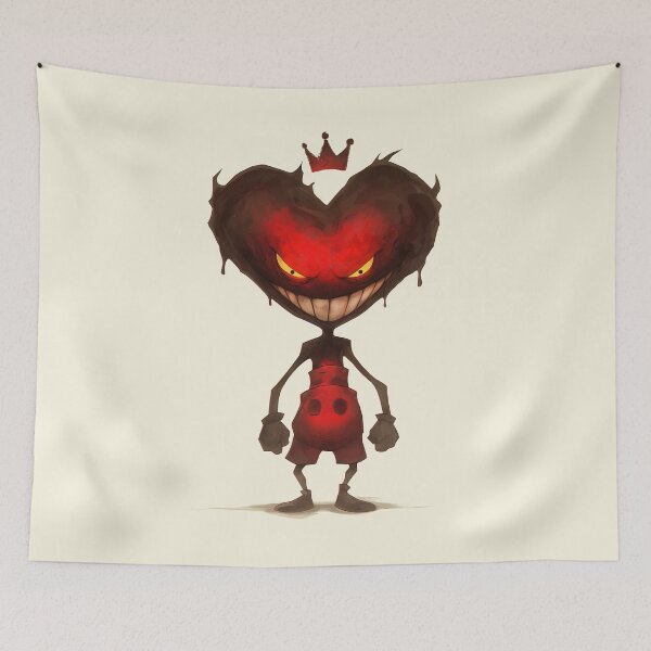 Item preview, King of Dark Hearts Rubberhose Cartoon Character designed and sold by blackdogshop.