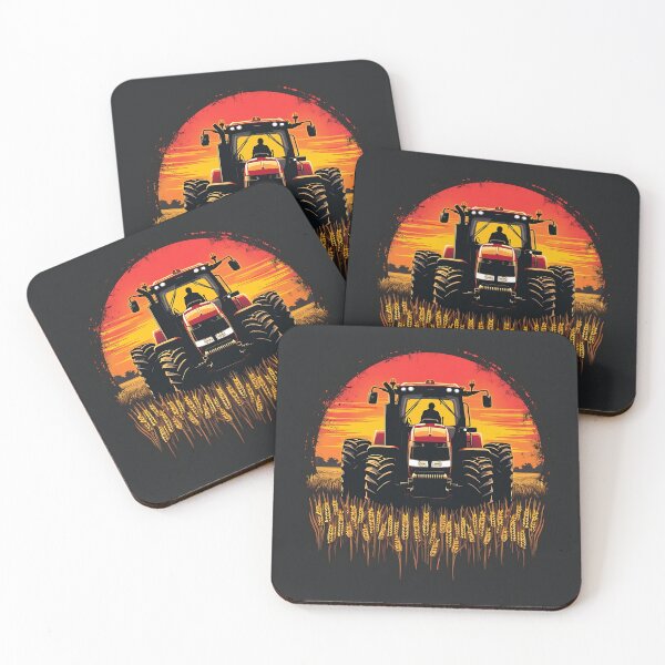 Item preview, Tractor in a Retro Sunset designed and sold by StellarHues.