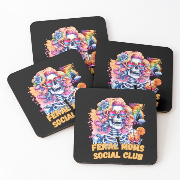 Item preview, FERAL MOMS SOCIAL CLUB, FUNNY GIFT FOR CRAZY MOMS  designed and sold by FelkMariShop.