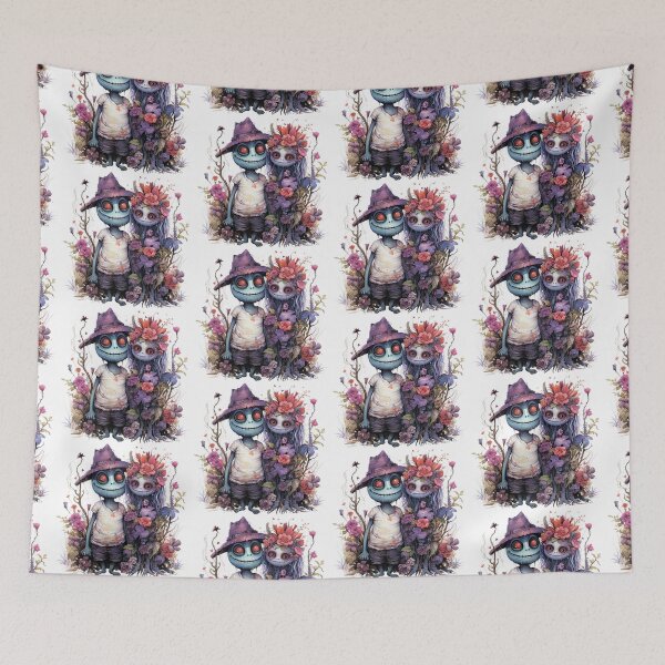 Item preview,  A charming pair of monsters in love. designed and sold by MagelliShop.