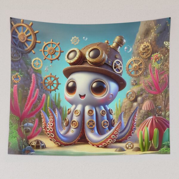 Item preview, Steampunk Squid designed and sold by Sillytoe.