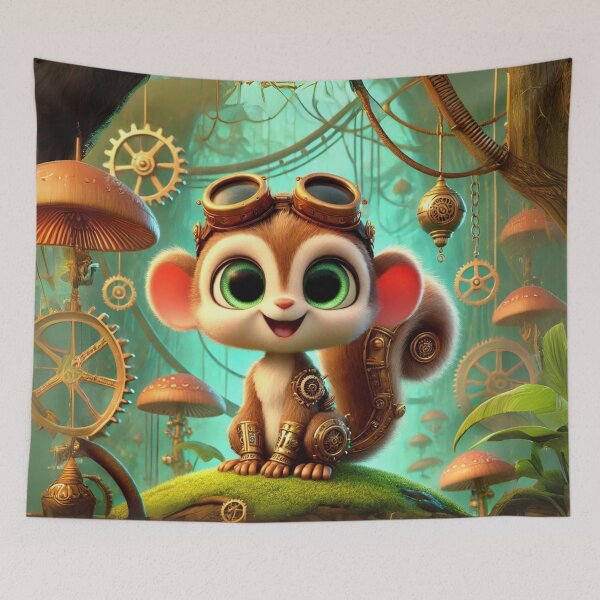 Item preview, Steampunk Squirrel Monkey designed and sold by Sillytoe.