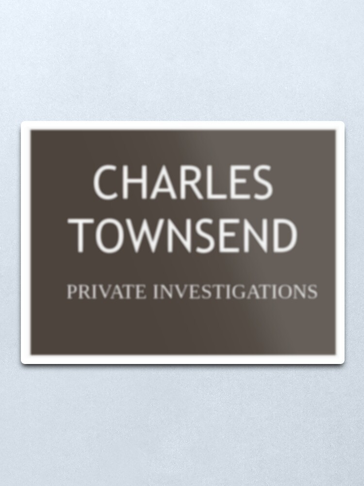 Alternate view of Charles Townsend Private Investigations Metal Print