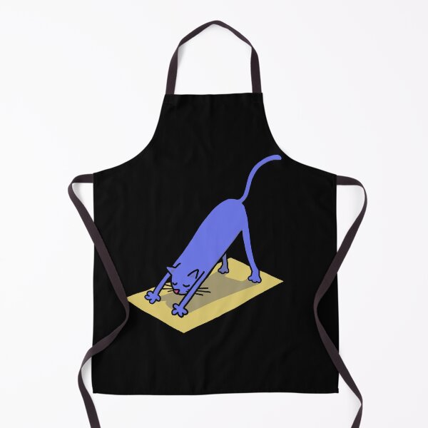 Item preview, Blue Downward Facing Dog Cat designed and sold by squigglypaw.