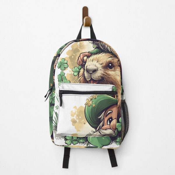 Item preview, Cute Leprechaun & Groundhog St. Patrick's Day Illustration – Fun & Lucky T-Shirt Design designed and sold by AnnDesignStudio.