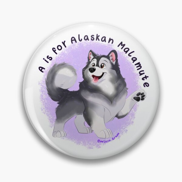 Item preview, A is for Alaskan Malamute designed and sold by mrixondraws.