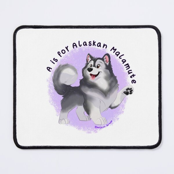 Item preview, A is for Alaskan Malamute designed and sold by mrixondraws.