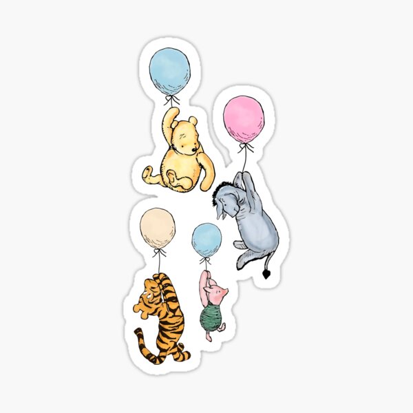 Item preview, Winnie and Friends Balloon Adventure designed and sold by ColorFlowArt.
