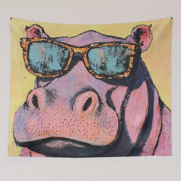 Item preview, Have a Hippy Hippo Day designed and sold by XYZish.