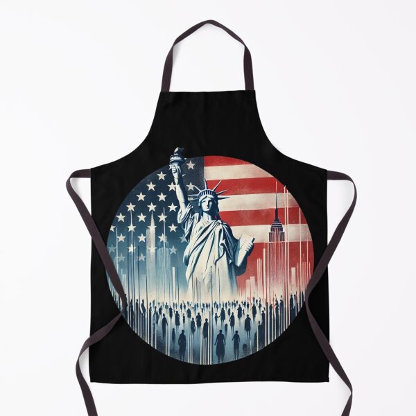 Item preview, American flag and statue of liberty designed and sold by Meandmyshop.