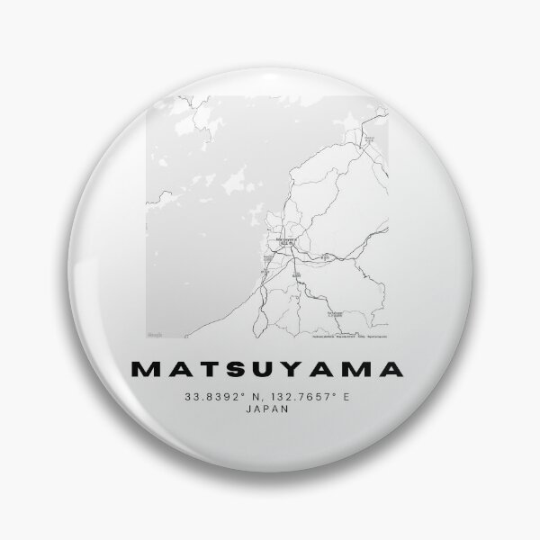 Item preview, Minimalist Matsuyama Map Art - Japan City Coordinates Design designed and sold by RM-Journey.