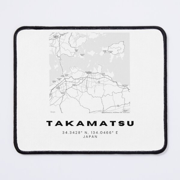 Item preview, Minimalist Takamatsu Map Art - Japan City Coordinates Design designed and sold by RM-Journey.