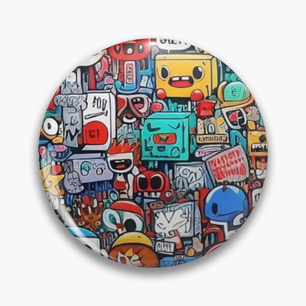 Item preview, Vibrant Graffiti Art with Cartoon Characters designed and sold by Yas_oma.