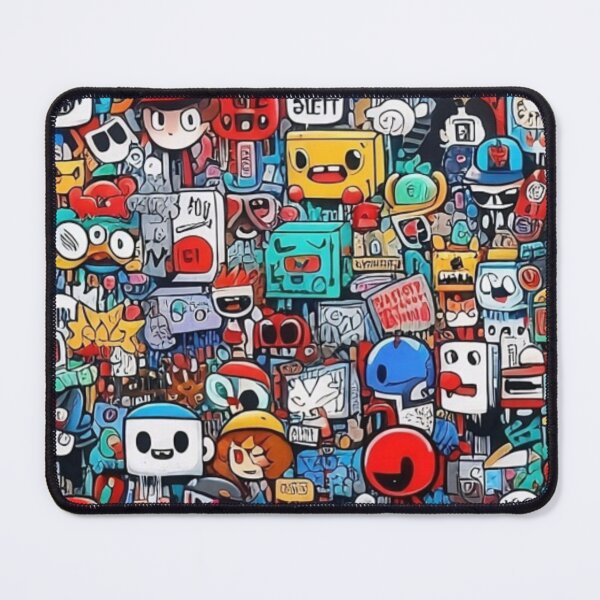 Item preview, Vibrant Graffiti Art with Cartoon Characters designed and sold by Yas_oma.
