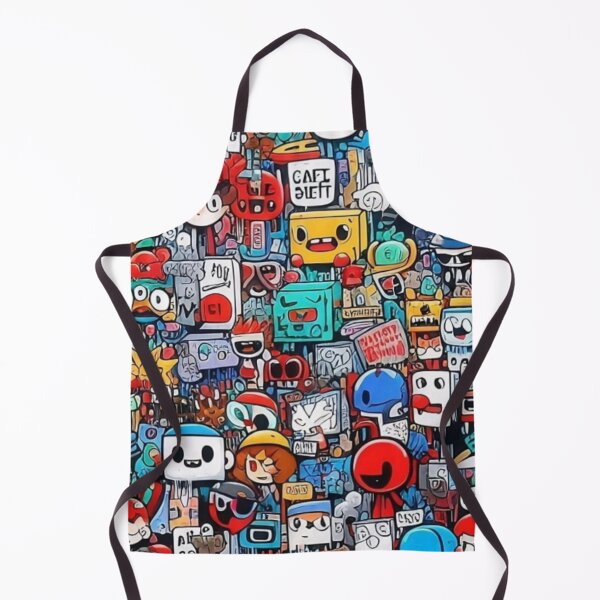 Item preview, Vibrant Graffiti Art with Cartoon Characters designed and sold by Yas_oma.