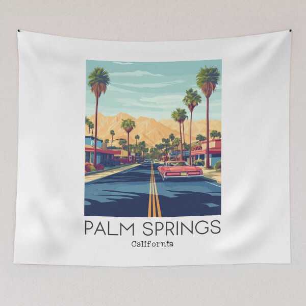 Item preview, A Vintage Travel Illustration of Palm Springs - California - United States designed and sold by GoodOldVintage.