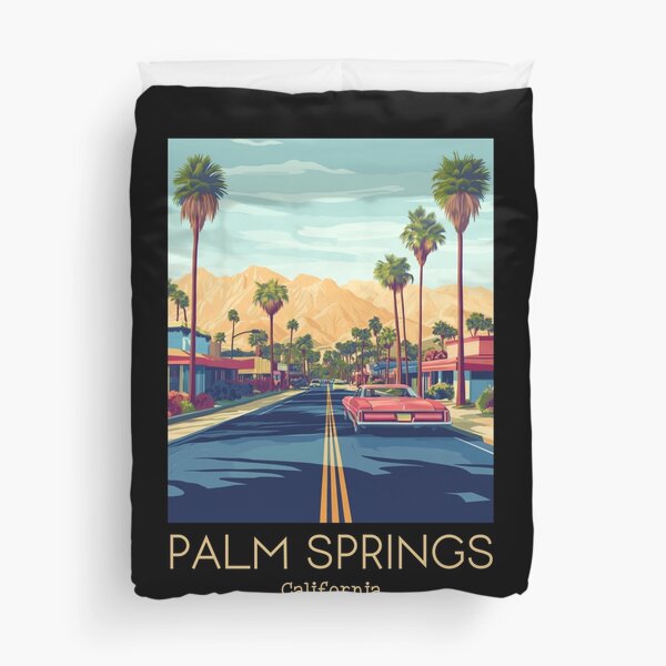 Item preview, A Vintage Travel Illustration of Palm Springs - California - United States designed and sold by GoodOldVintage.