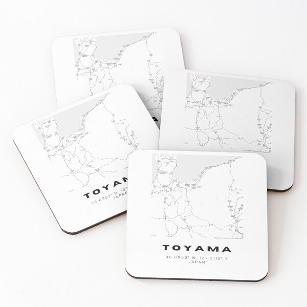 Item preview, Minimalist Toyama Map Art - Japan City Coordinates Design designed and sold by RM-Journey.