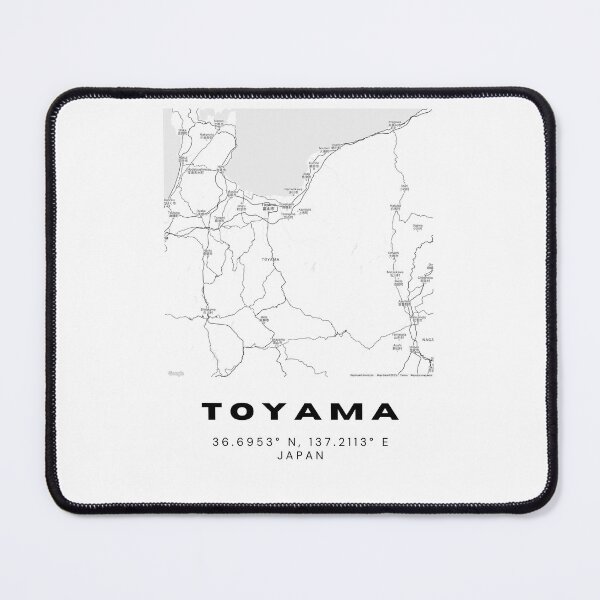 Item preview, Minimalist Toyama Map Art - Japan City Coordinates Design designed and sold by RM-Journey.