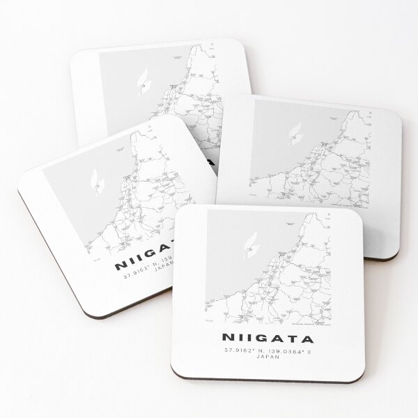 Item preview, Minimalist Niigata Map Art - Japan City Coordinates Design designed and sold by RM-Journey.