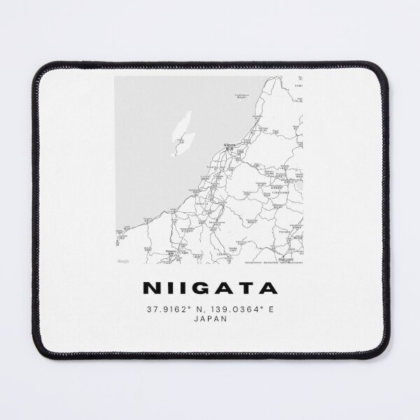 Item preview, Minimalist Niigata Map Art - Japan City Coordinates Design designed and sold by RM-Journey.