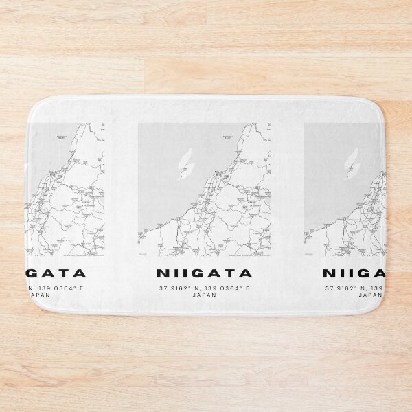 Item preview, Minimalist Niigata Map Art - Japan City Coordinates Design designed and sold by RM-Journey.