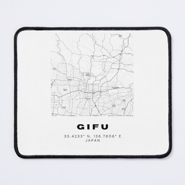 Item preview, Minimalist Gifu Map Art - Japan City Coordinates Design designed and sold by RM-Journey.