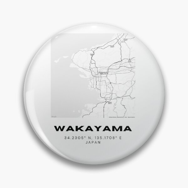 Item preview, Minimalist Wakayama Map Art - Japan City Coordinates Design designed and sold by RM-Journey.
