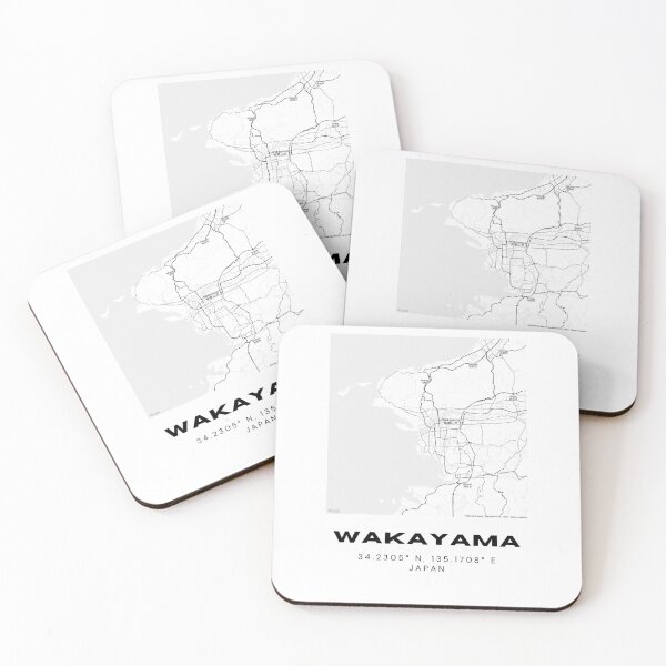 Item preview, Minimalist Wakayama Map Art - Japan City Coordinates Design designed and sold by RM-Journey.