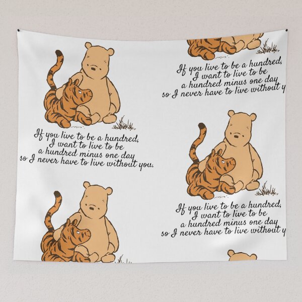 Item preview, Winnie the Pooh and Tigger Quote designed and sold by ColorFlowArt.