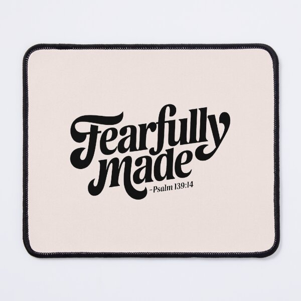 Item preview, Fearfully and Wonderfully Made Psalm 139:14 | Calligraphy Bible Verses Christian Faith Inspirational Design designed and sold by  KnitLuv.