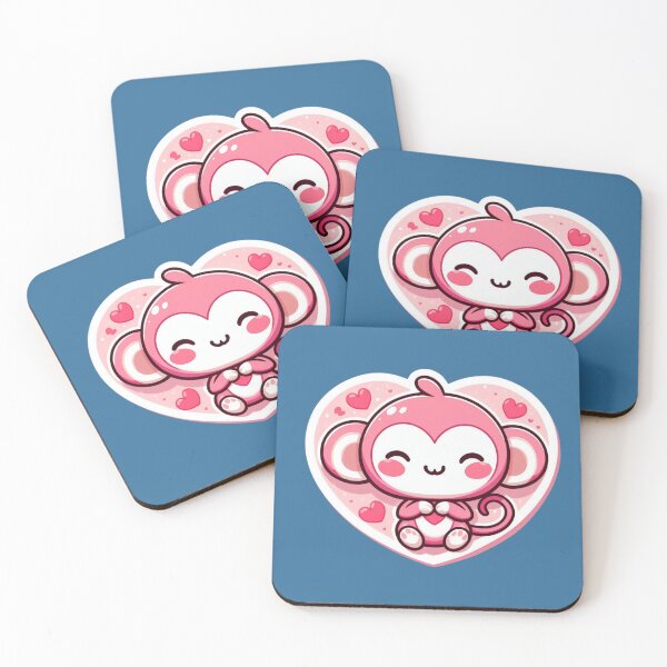Item preview, Happy Pink Monkey designed and sold by ArtistEmbrace.