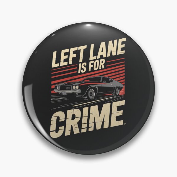 Item preview, Arte de estilo retro sobre el crimen en el carril izquierdo designed and sold by TeeGrit.
