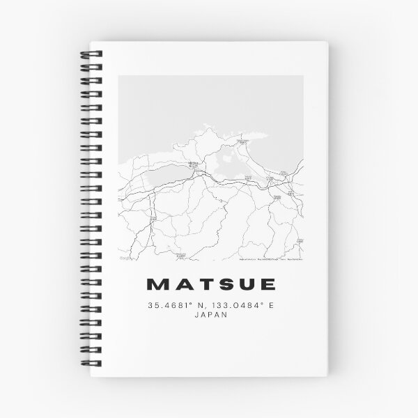 Item preview, Minimalist Matsue Map Art - Japan City Coordinates Design designed and sold by RM-Journey.