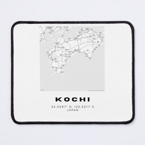 Item preview, Minimalist Kochi Map Art - Japan City Coordinates Design designed and sold by RM-Journey.