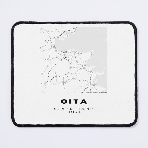 Item preview, Minimalist Oita Map Art - Japan City Coordinates Design designed and sold by RM-Journey.