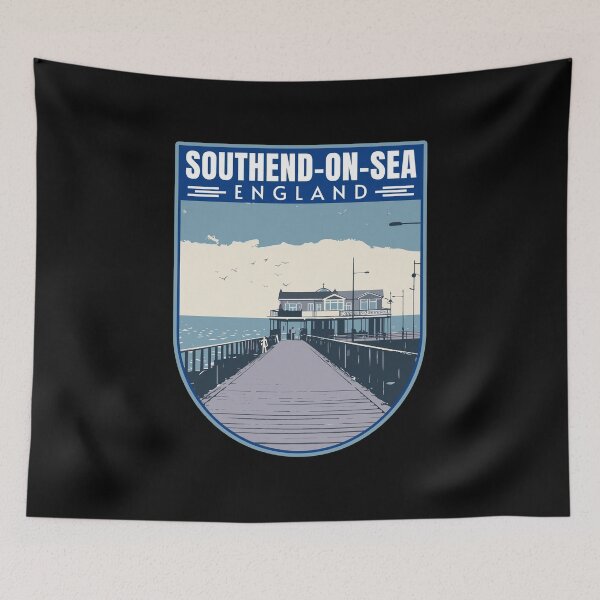 Item preview, Southend-on-Sea in Essex in England Retro Travel Art Emblem designed and sold by MaateoDesign.