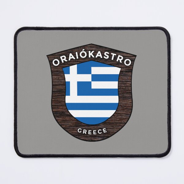 Item preview, Oraiókastro Greece Emblem Flag designed and sold by World Designs.