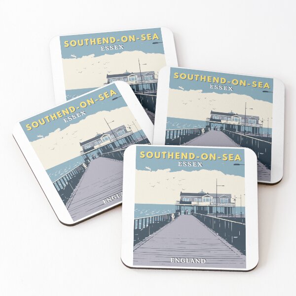Item preview, Southend-on-Sea in Essex England Retro Travel Art Emblem designed and sold by MaateoDesign.