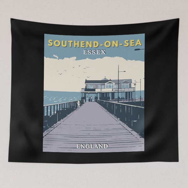 Item preview, Southend-on-Sea in Essex England Retro Travel Art Emblem designed and sold by MaateoDesign.